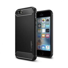 Spigen, sobib iPhone 5/5S/SE, Must hind ja info | Spigen Mobiiltelefonid ja lisatarvikud | hansapost.ee