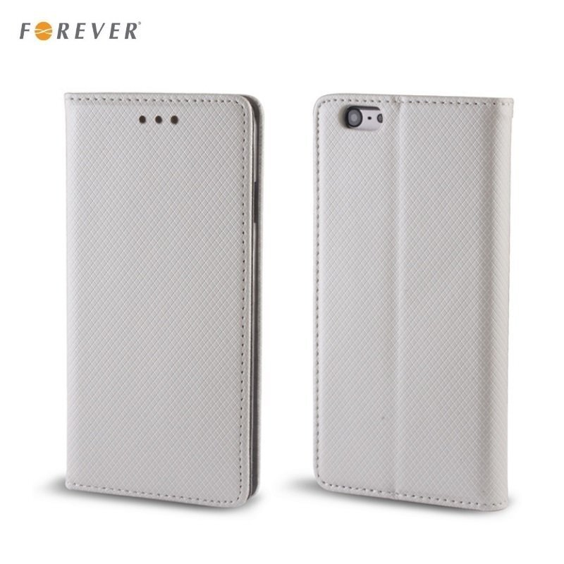 Forever Smart Magnetic Fix Book Case without clip HTC Desire 530 / 626 / 630 Silver цена и информация | Telefonide kaitsekaaned ja -ümbrised | hansapost.ee