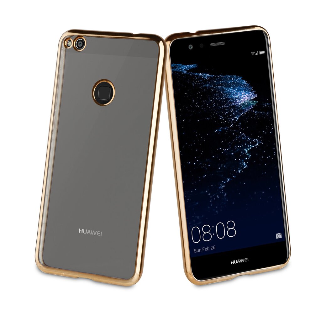 Huawei P8 Lite (2017) cover Coque Bling by Muvit Gold цена и информация | Telefonide kaitsekaaned ja -ümbrised | hansapost.ee