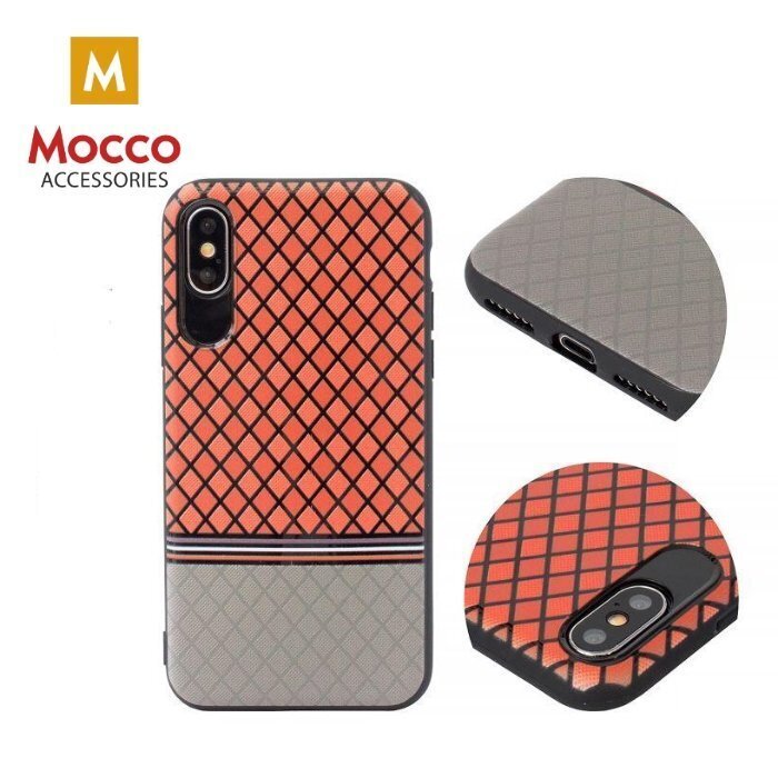 Kaitseümbris Mocco Trendy Grid And Stripes Silicone Back Case Samsung G950 Galaxy S8 Red (Pattern 2) цена и информация | Telefonide kaitsekaaned ja -ümbrised | hansapost.ee