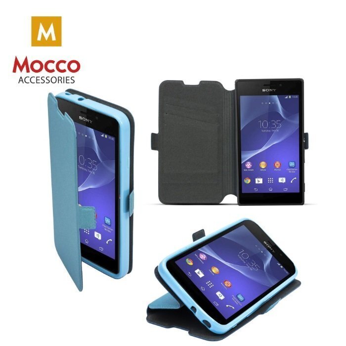Mocco Shine Book Case For Xiaomi Pocophone F1 Blue hind ja info | Telefonide kaitsekaaned ja -ümbrised | hansapost.ee