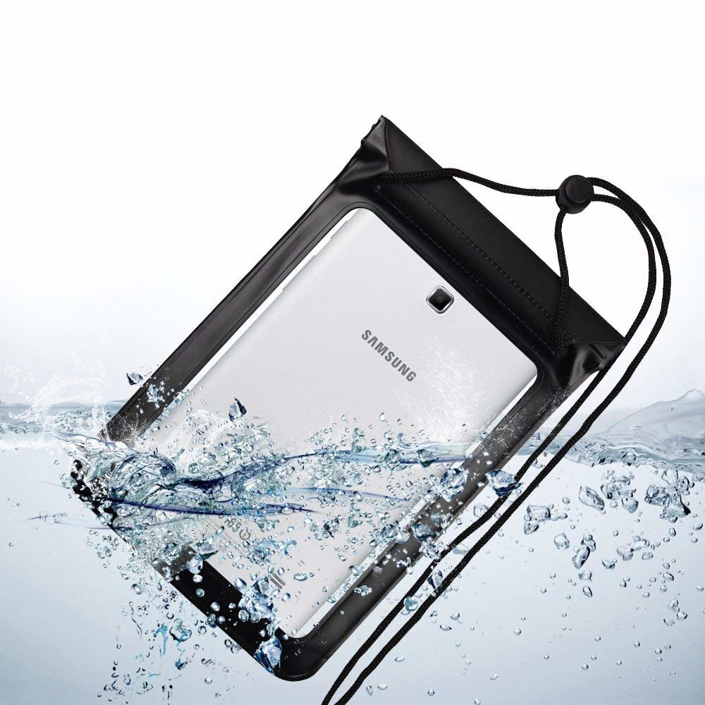 Universaalne veekindel ümbriskoti kuivkott telefonile või tahvelarvutile kuni 8" must hind ja info | Telefonide kaitsekaaned ja -ümbrised | hansapost.ee