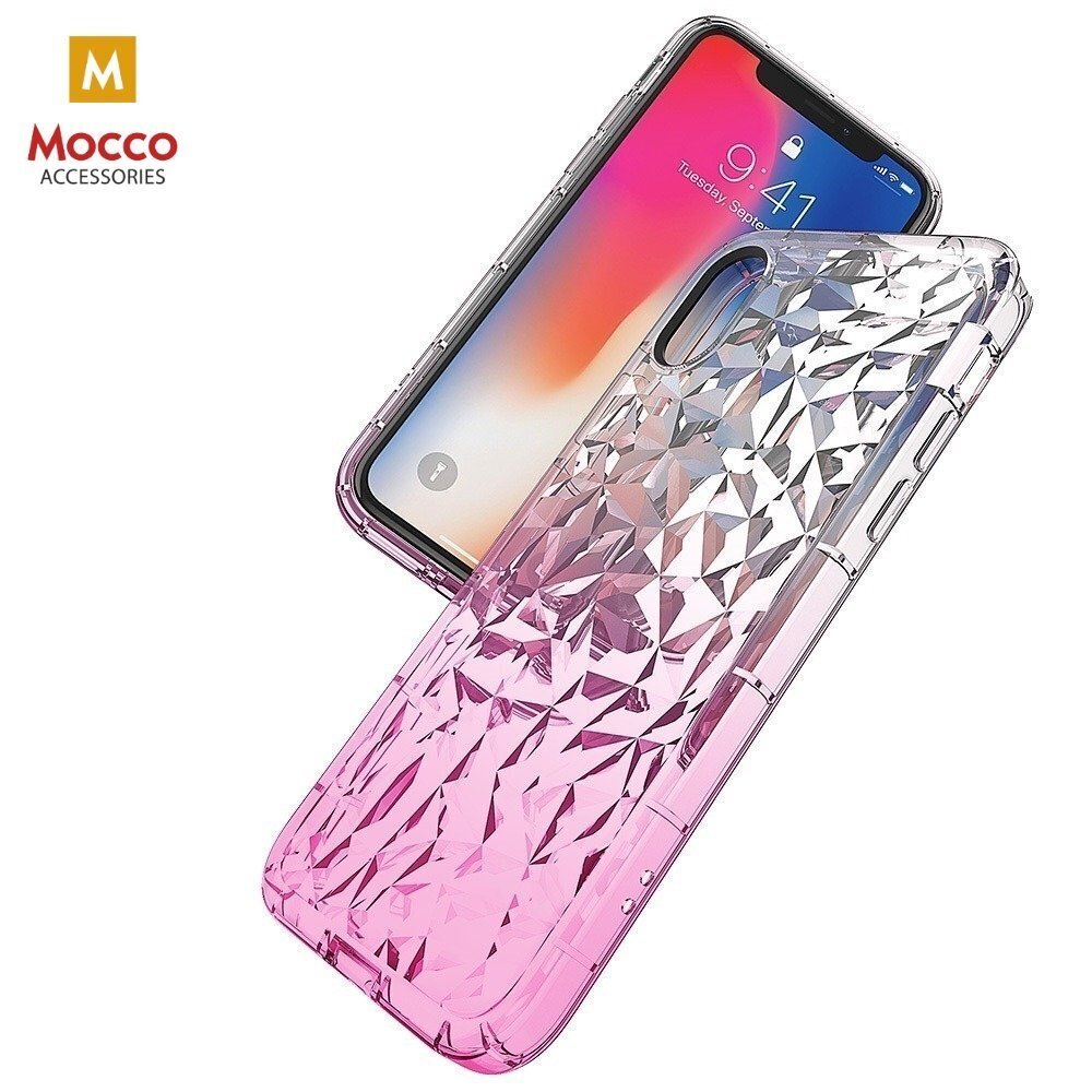 Mocco Trendy Diamonds Silicone Back Case for Samsung J610 Galaxy J6+ (2018) Pink hind ja info | Telefonide kaitsekaaned ja -ümbrised | hansapost.ee