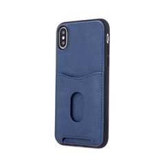 Mocco Smart Wallet Case Чехол Из Эко Кожи - Держатель Для Визиток Apple iPhone X / XS Синий цена и информация | Чехлы для телефонов | hansapost.ee