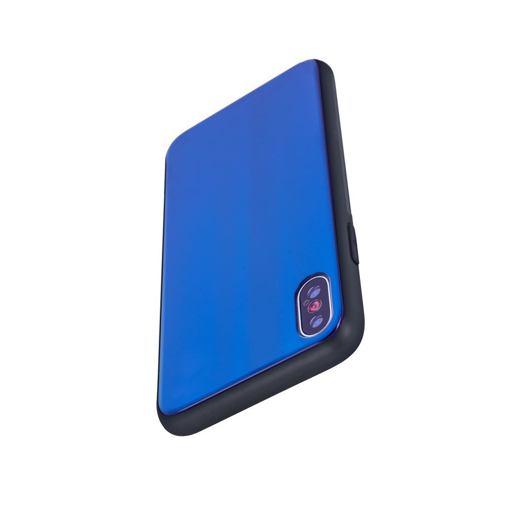 Mocco Aurora Glass Silicone Back Case for Apple iPhone XS Max Blue hind ja info | Telefonide kaitsekaaned ja -ümbrised | hansapost.ee