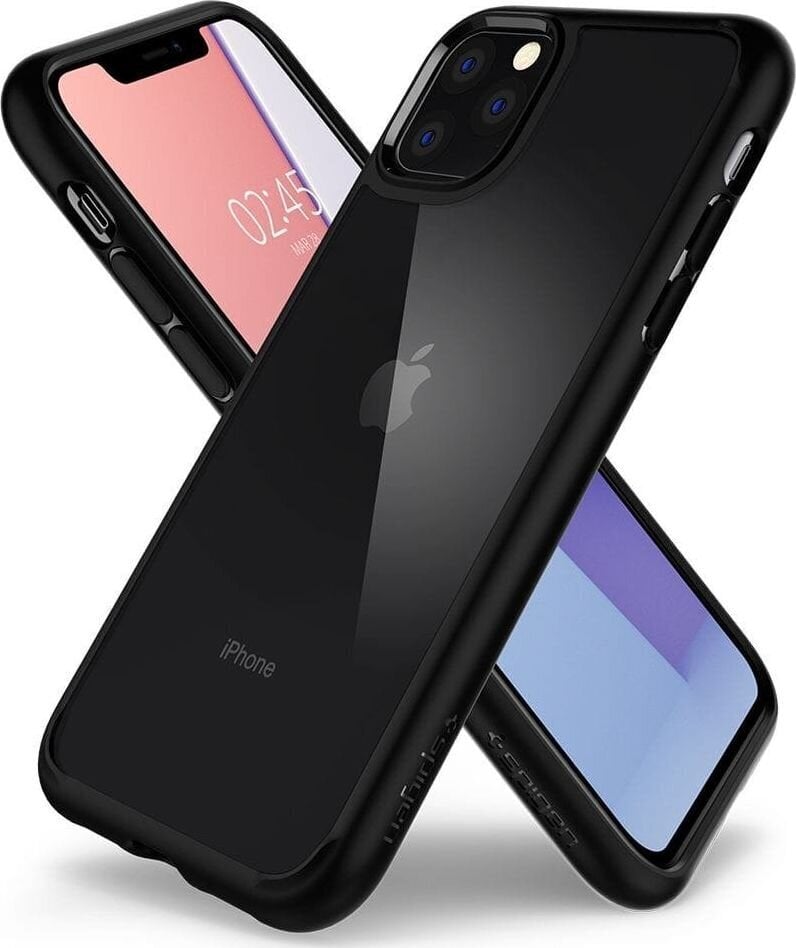 SPIGEN ULTRA HYBRID IPHONE 11 PRO MATTE BLACK цена и информация | Telefonide kaitsekaaned ja -ümbrised | hansapost.ee