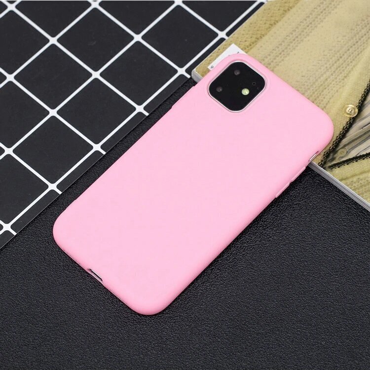 Silicone Case Soft Flexible Rubber Cover for iPhone 11 Pro pink (Pink) hind ja info | Telefonide kaitsekaaned ja -ümbrised | hansapost.ee