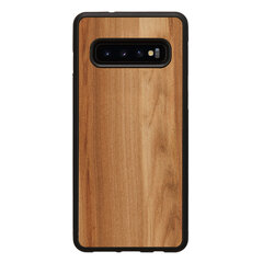 Mobiiltelefoni tagus Man&Wood sobib Samsung Galaxy S10, Cappuccino, Must hind ja info | Telefonide kaitsekaaned ja -ümbrised | hansapost.ee