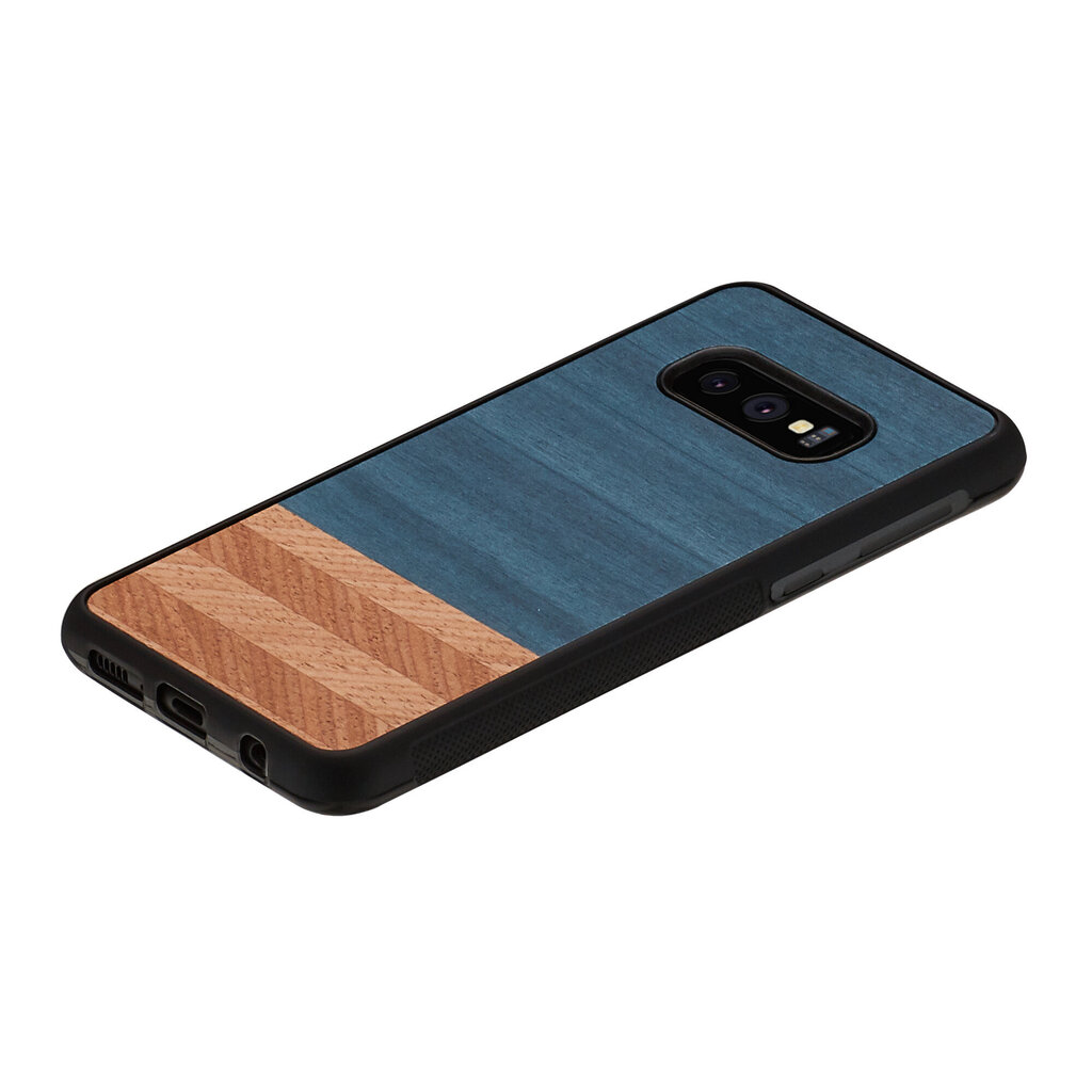 Mobiiltelefoni tagus Man&Wood sobib Samsung Galaxy S10 Lite, Denim, Must цена и информация | Telefonide kaitsekaaned ja -ümbrised | hansapost.ee