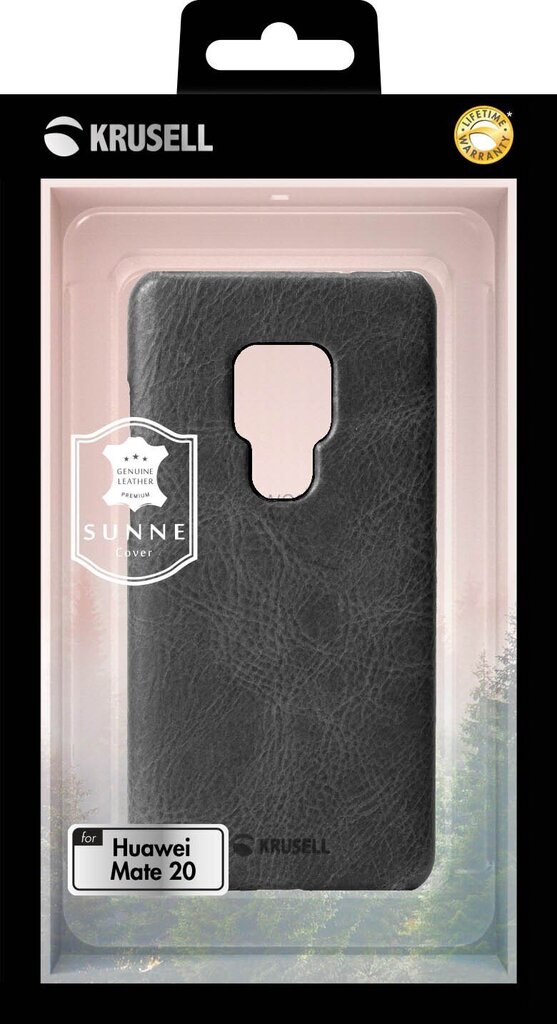 Telefoniümbris Krusell Sunne Cover, sobib Huawei Mate 20, must цена и информация | Telefonide kaitsekaaned ja -ümbrised | hansapost.ee