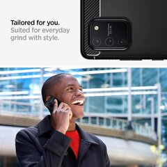 Силиконовый чехол Spigen Matt для Samsung Galaxy S 10 Lite, черный цена и информация | Чехлы для телефонов | hansapost.ee