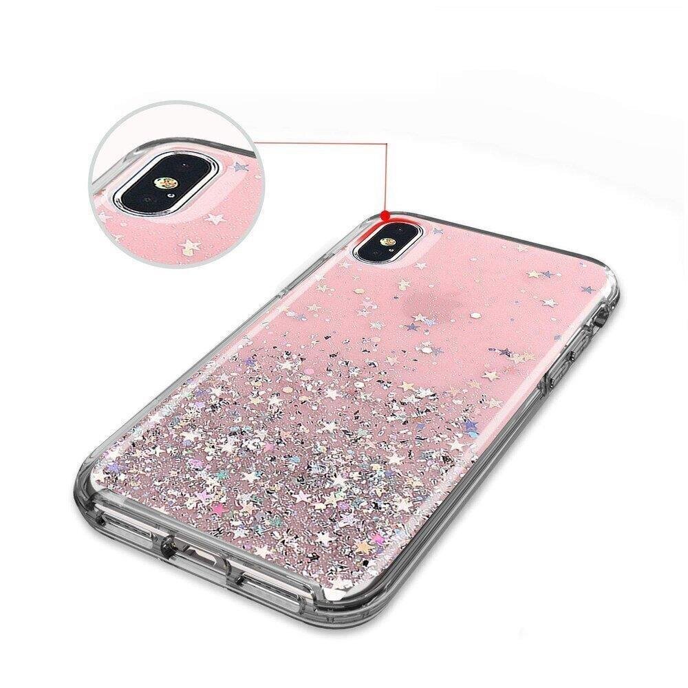 Telefoniümbris Wozinsky Star Glitter Shining Cover, telefonile iPhone 12 hind ja info | Telefonide kaitsekaaned ja -ümbrised | hansapost.ee