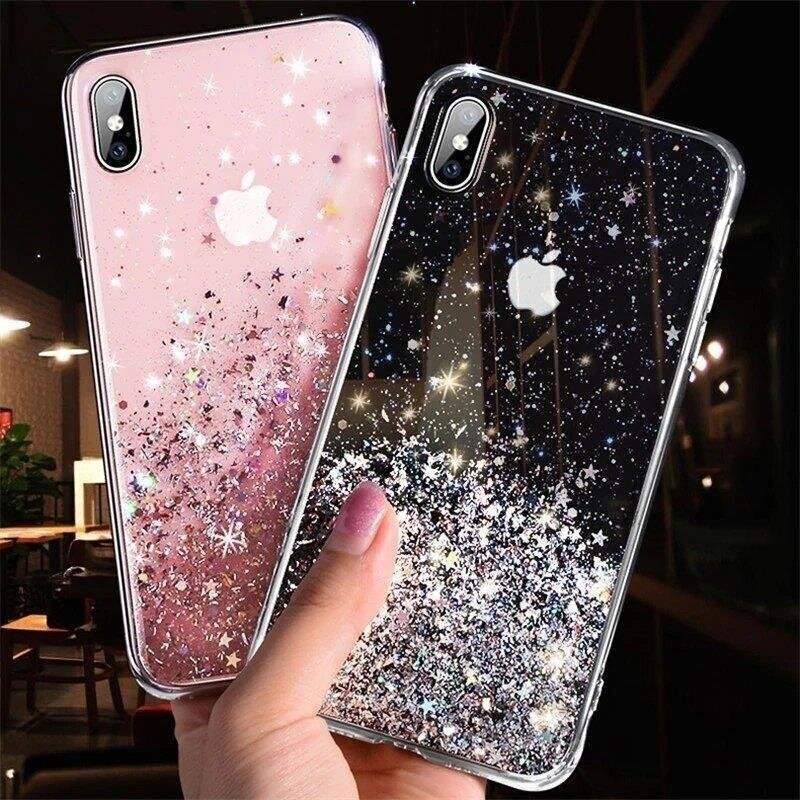 Telefoniümbris Wozinsky Star Glitter Shining Cover, telefonile iPhone 12 hind ja info | Telefonide kaitsekaaned ja -ümbrised | hansapost.ee