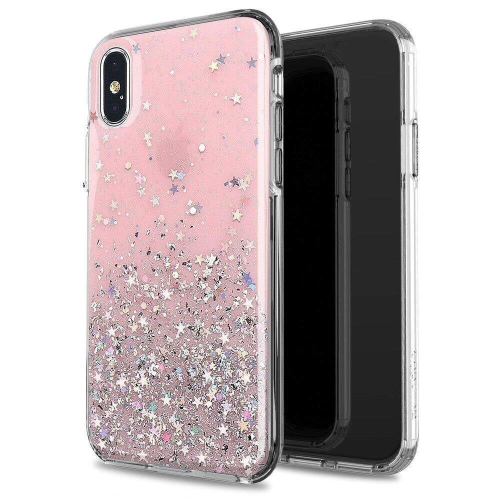 Telefoniümbris Wozinsky Star Glitter Shining Cover, telefonile iPhone 12 hind ja info | Telefonide kaitsekaaned ja -ümbrised | hansapost.ee