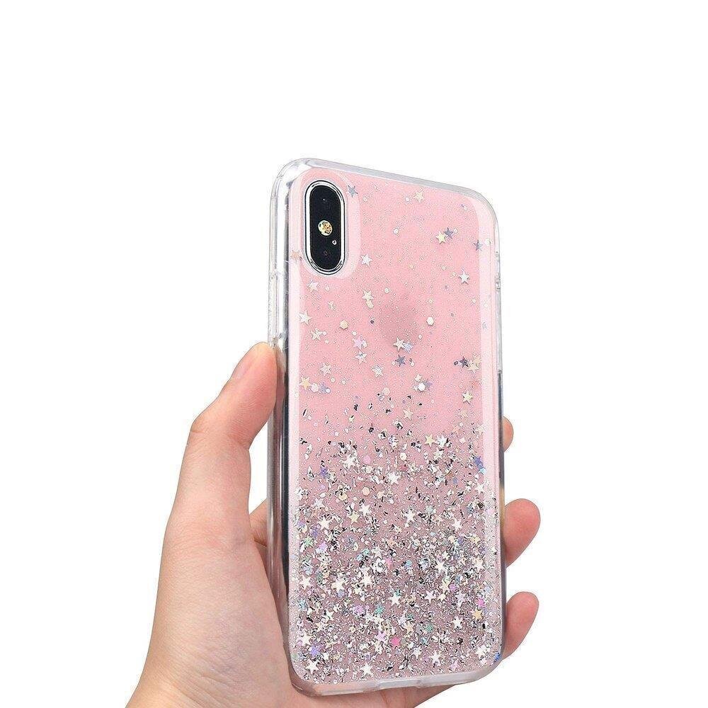 Telefoniümbris Wozinsky Star Glitter Shining Cover, telefonile iPhone 12 hind ja info | Telefonide kaitsekaaned ja -ümbrised | hansapost.ee