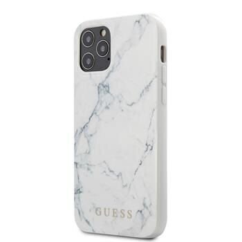 Guess ümbris telefonile Apple iPhone 12 Pro Max, Marble Cover White цена и информация | Telefonide kaitsekaaned ja -ümbrised | hansapost.ee