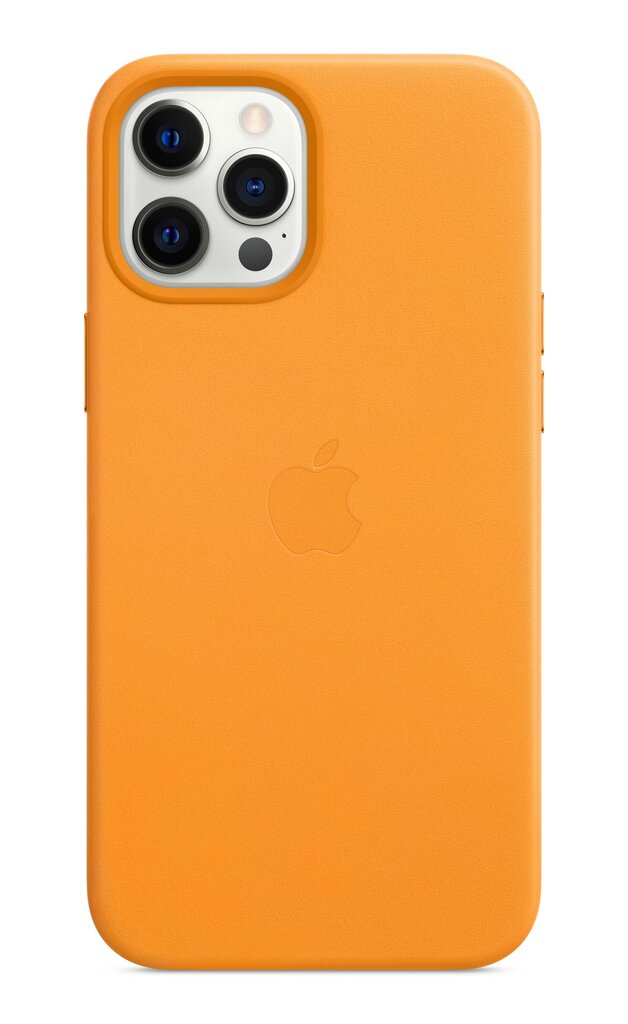 Telefoniümbris Apple Leather telefonile iPhone 12 Pro Max Magsafe, Oranž цена и информация | Telefonide kaitsekaaned ja -ümbrised | hansapost.ee