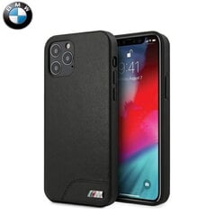 Originaalümbris / Case Apple iPhone 12 Pro Max BMW M Collection jaoks, 100% ehtne nahk, must цена и информация | Чехлы для телефонов | hansapost.ee