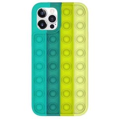 Mocco Bubble Case Антистрессовый Cиликоновый чехол для Apple iPhone 12 Pro Max Зеленый цена и информация | Чехлы для телефонов | hansapost.ee