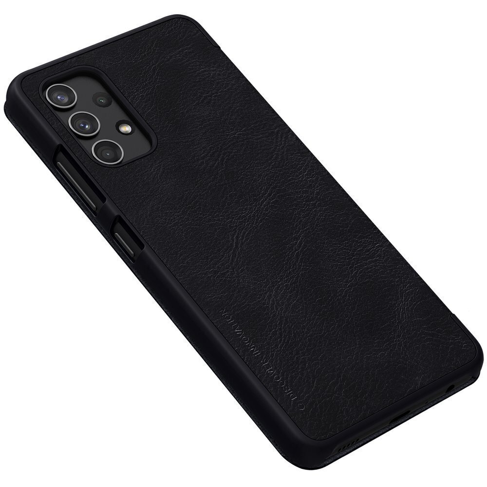 Nillkin Qin original leather case cover, sobib Samsung Galaxy A32 4G, must цена и информация | Telefonide kaitsekaaned ja -ümbrised | hansapost.ee