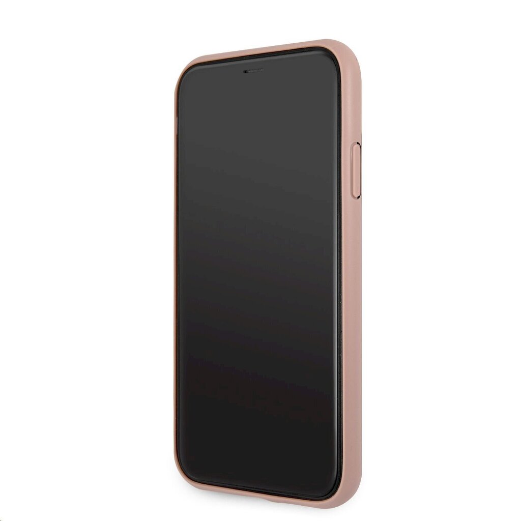 GUHCN614GMGPI Guess PU 4G Metal Logo Case for iPhone 11 Pink hind ja info | Telefonide kaitsekaaned ja -ümbrised | hansapost.ee