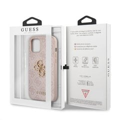 GUHCP12M4GMGPI Guess PU 4G Metal Logo Case for iPhone 12/12 Pro Pink цена и информация | Чехлы для телефонов | hansapost.ee