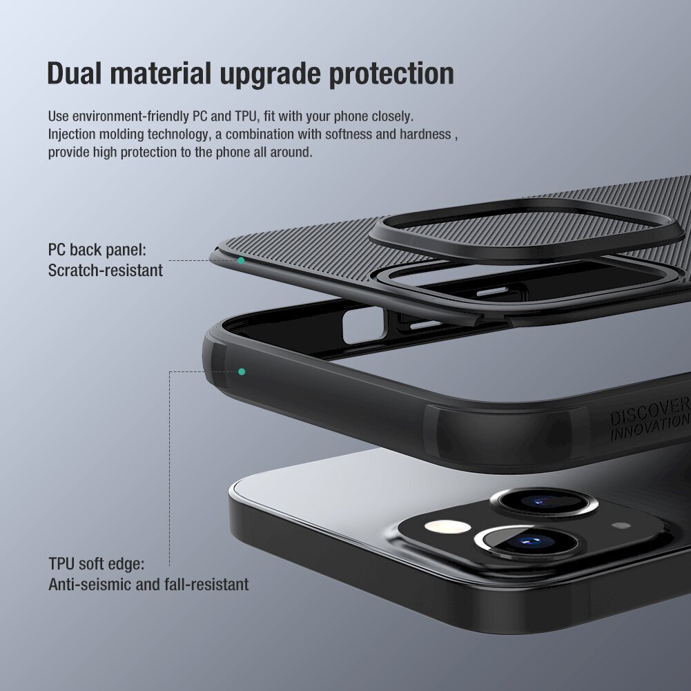 Nillkin Super Frosted Shield Pro Case durable, sobib iPhone 13 mini, punane цена и информация | Telefonide kaitsekaaned ja -ümbrised | hansapost.ee