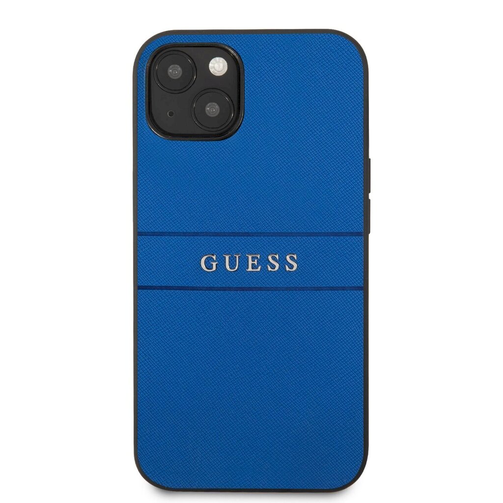GUHCP13MPSASBBL Guess PU Leather Saffiano Case for iPhone 13 Blue цена и информация | Telefonide kaitsekaaned ja -ümbrised | hansapost.ee