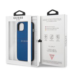 GUHCP13MPSASBBL Guess PU Leather Saffiano Case for iPhone 13 Blue hind ja info | Telefonide kaitsekaaned ja -ümbrised | hansapost.ee