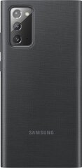 EF-ZN980CBE Samsung Clear View Cover for Galaxy Note 20 5G Mystic Black hind ja info | Telefonide kaitsekaaned ja -ümbrised | hansapost.ee