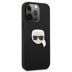 Karl Lagerfeld KLHCP13LPKMK, telefonile iPhone 13 Pro / 13, must hind ja info | Telefonide kaitsekaaned ja -ümbrised | hansapost.ee