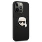 Karl Lagerfeld KLHCP13LPKMK, telefonile iPhone 13 Pro / 13, must hind ja info | Telefonide kaitsekaaned ja -ümbrised | hansapost.ee