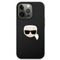 Karl Lagerfeld KLHCP13LPKMK, telefonile iPhone 13 Pro / 13, must hind ja info | Telefonide kaitsekaaned ja -ümbrised | hansapost.ee