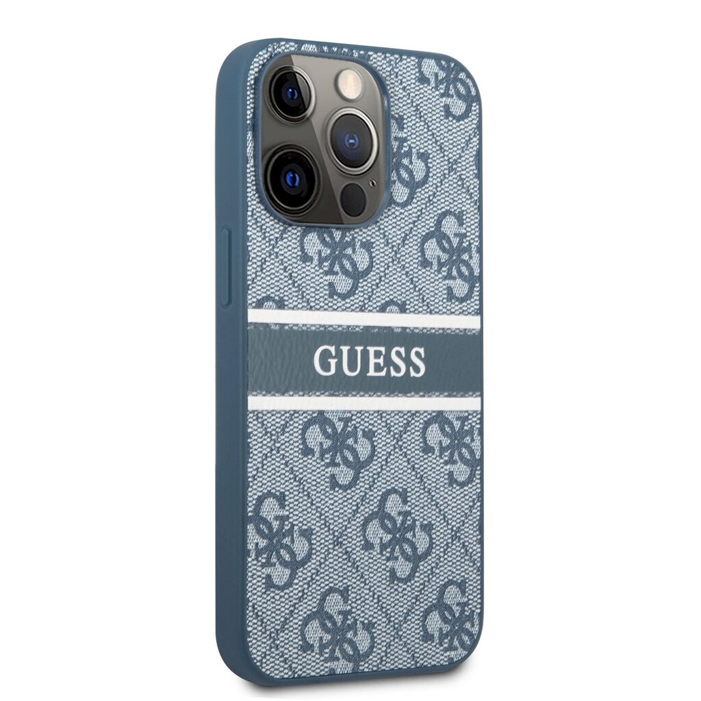 GUHCP13L4GDBL Guess PU 4G Printed Stripe Case for iPhone 13 Pro Blue цена и информация | Telefonide kaitsekaaned ja -ümbrised | hansapost.ee