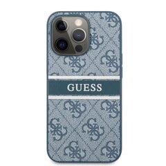 GUHCP13L4GDBL Guess PU 4G Printed Stripe Case for iPhone 13 Pro Blue цена и информация | Чехлы для телефонов | hansapost.ee