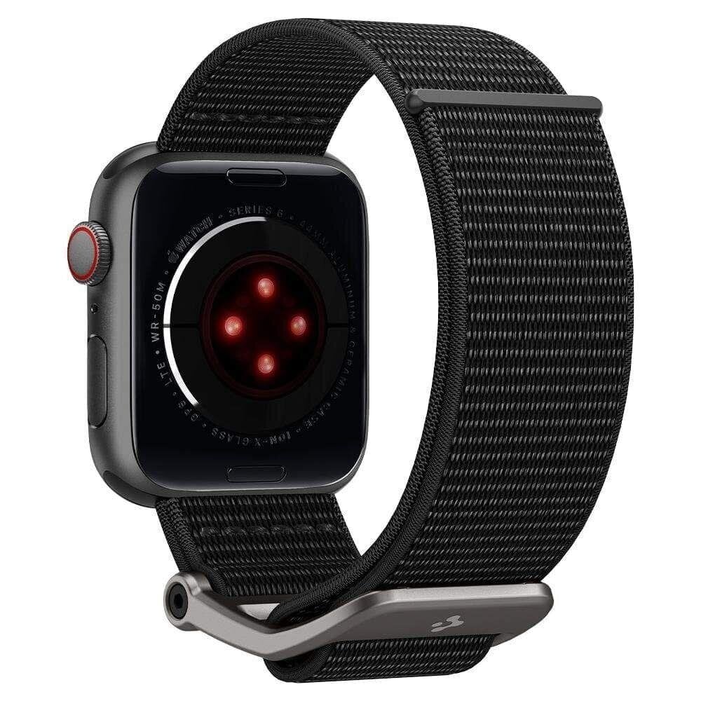 Kellarihm Spigen DuraPro FLEX skirta Apple Watch 4 / 5 / 6 / 7 / SE (42 / 44 / 45 mm) must цена и информация | Nutikellade aksessuaarid ja tarvikud | hansapost.ee