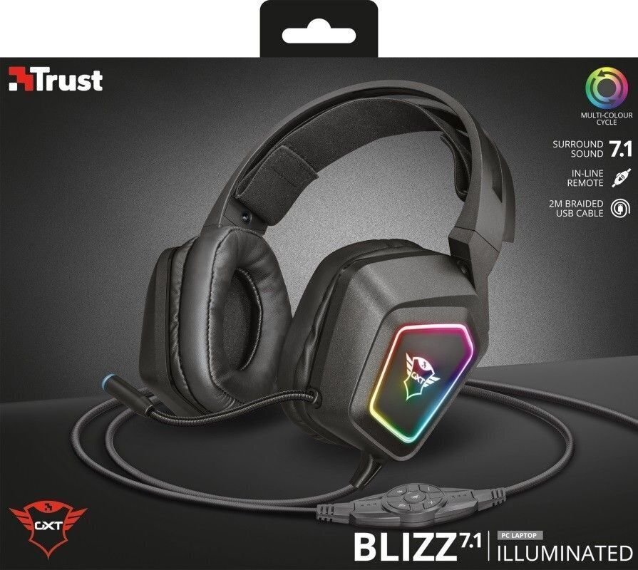 Trust GXT 450 Blizz RGB 23191 hind ja info | Kõrvaklapid | hansapost.ee