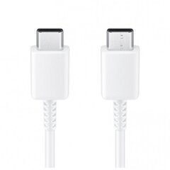 Samsung EP-DA705BWE Кабель Data и Зарядка 60W 3A USB-C на USB-C 1m Белый цена и информация | Borofone 43757-uniw | hansapost.ee