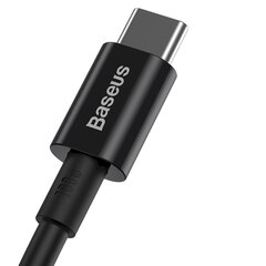 Кабель Baseus Superior Series Cable USB-C to USB-C, 100W, 2 м (черный) цена и информация | Borofone 43757-uniw | hansapost.ee