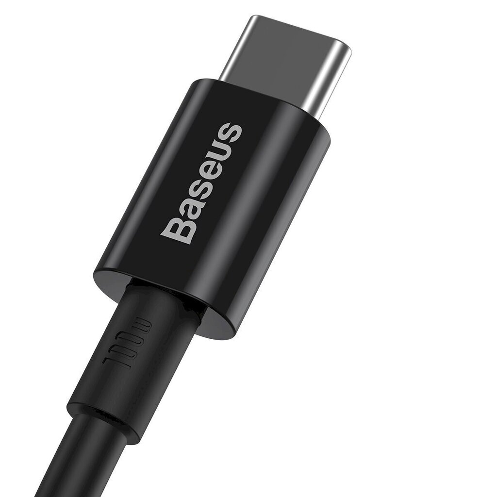 Baseus Superior Series Cable USB-C to USB-C, 100W, 2m (black) цена и информация | Mobiiltelefonide kaablid | hansapost.ee