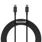 Baseus Superior Series Cable USB-C to USB-C, 100W, 2m (black) цена и информация | Mobiiltelefonide kaablid | hansapost.ee