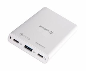 Swissten Travel Charger Notebooks and MacBook / 60W / PD3.0 / QC3.0 / PPS / White hind ja info | Akupangad | hansapost.ee
