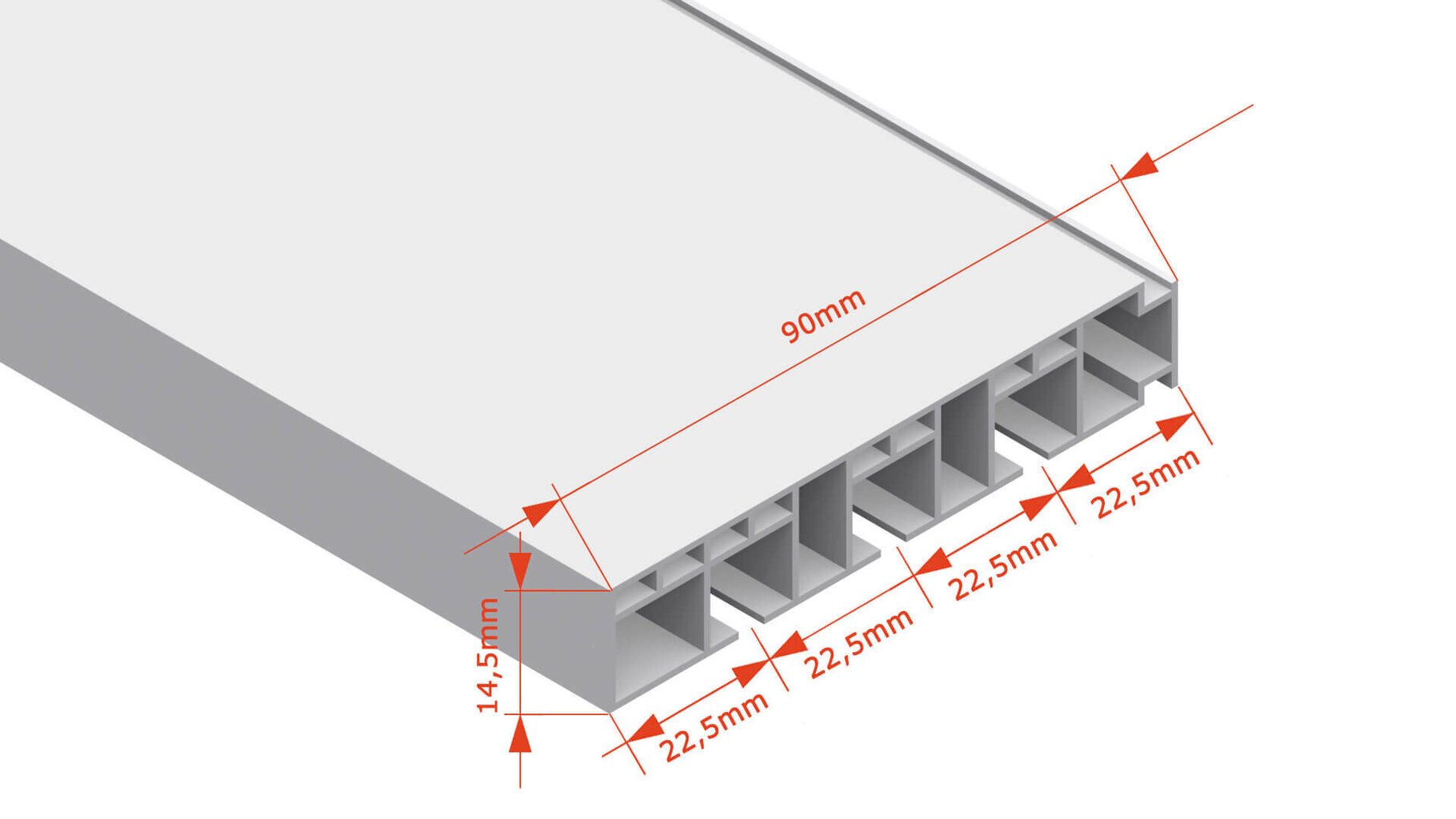 Kardinasiin lakke, kolmerealine PVC siin koos konksudega, 250 cm цена и информация | Kardinapuud | hansapost.ee