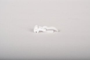 Пластиковая скользящая петля с одинарным крючком для алюминиевого профиля DS-PROFILIS белая 30 шт. цена и информация | Карнизы | hansapost.ee