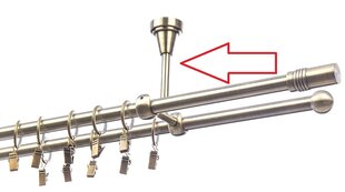 Потолочный металлический держатель карниза, 16 мм+16 мм цена и информация | Карнизы | hansapost.ee