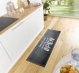 Köögivaip Hanse Home Cook&Clean 50x150 cm, hall/must II hind ja info | Vaibad | hansapost.ee