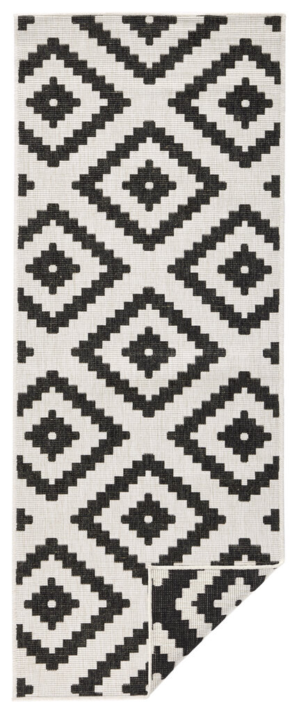 Vaip NORTHRUGS Twin Malta Black Cream, 80x150 cm hind ja info | Vaibad | hansapost.ee