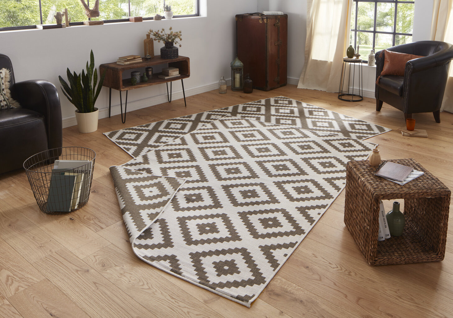 Vaip NORTHRUGS Twin Malta Brown, 160x230 cm hind ja info | Vaibad | hansapost.ee