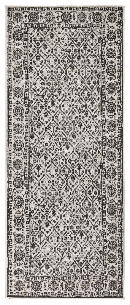 Vaip NORTHRUGS Twin Curacao Black Cream, 80x350 cm hind ja info | Vaibad | hansapost.ee