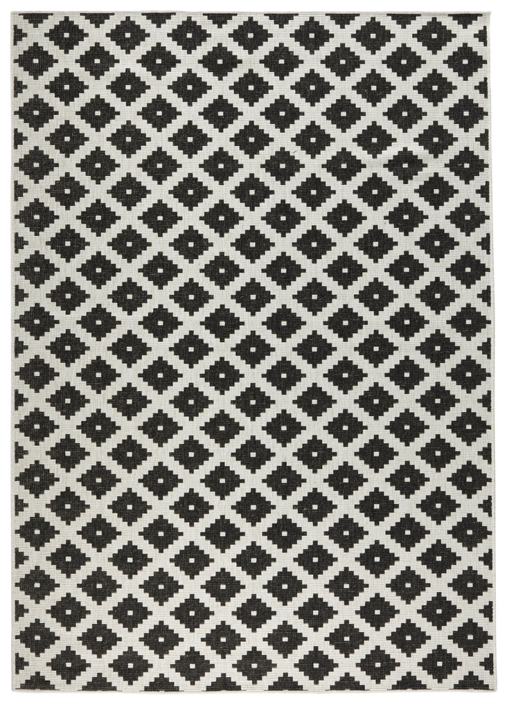 Vaip NORTHRUGS Twin Nizza Black Cream, 120x170 cm hind ja info | Vaibad | hansapost.ee